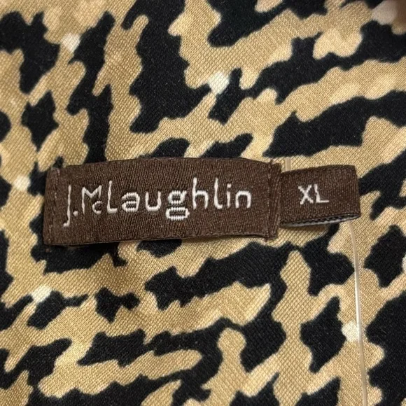 NWT J. McLaughlin Women's Catalyst Dress Black/Taupe Perkins Tweed Size XL - Picture 4 of 6